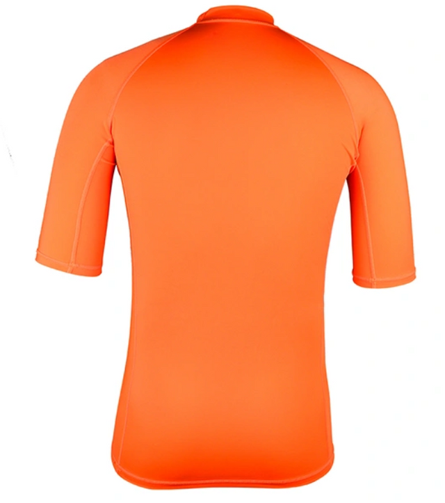 Womens SS Fitted Rash Guards Black short sleeve for Men