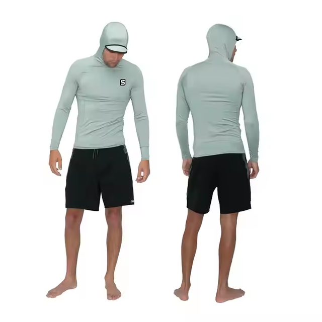 Men's UPF 50+ Sun Protection Hooded Shirts 