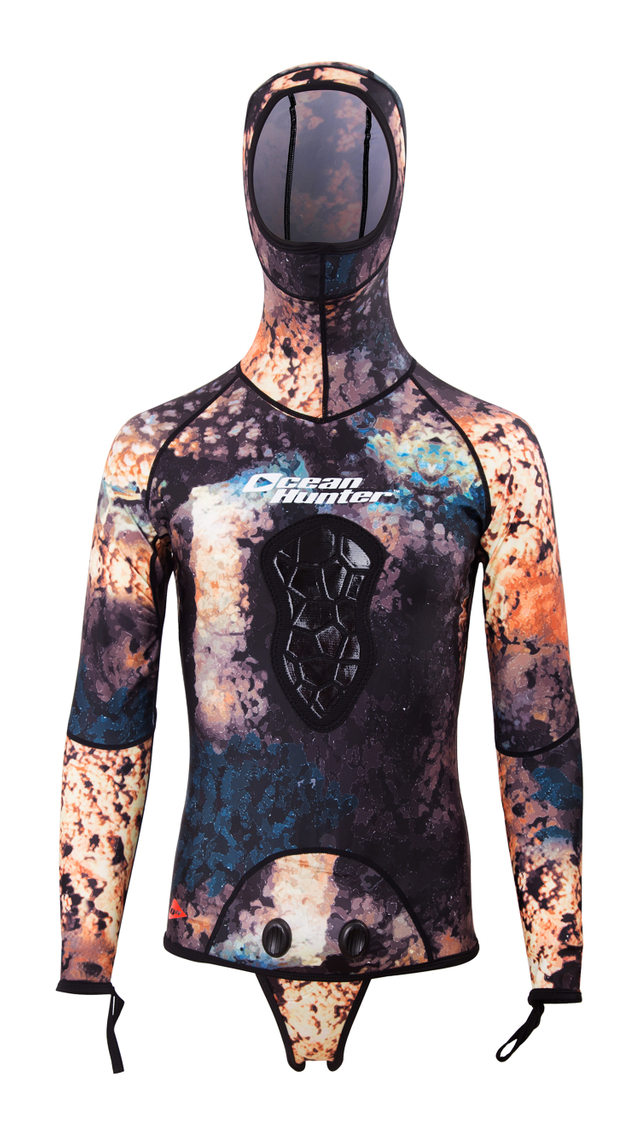 Womens LS Fitted Rash Guards Suit with Hoodies